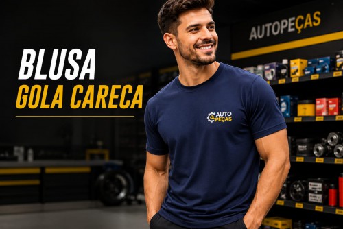 Blusa gola careca